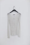 SWAYING/KNIT Washi Feather Cardigan SW22SST49 Grey PS46